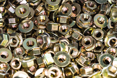 Close-up bronze nuts backgroundの写真素材