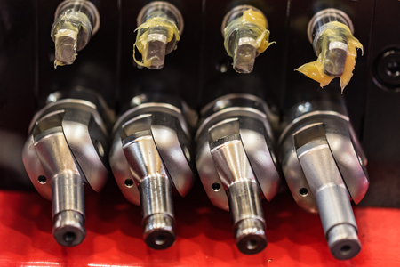 Hydraulic equipment of a modern tractorの写真素材
