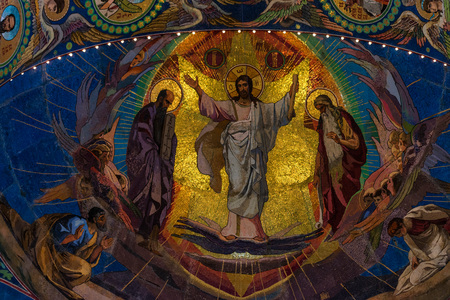 ST.PETERSBURG, RUSSIA - JUNE 19, 2015: Church of the Savior on Blood interiorのeditorial素材