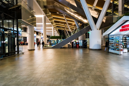 ROSTOV-ON-DON, RUSSIA - 28 APRIL 2018: Platov airport interior