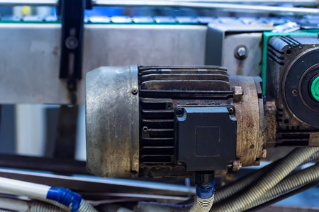 Industrial cartridge filter mechanism at wineryの写真素材