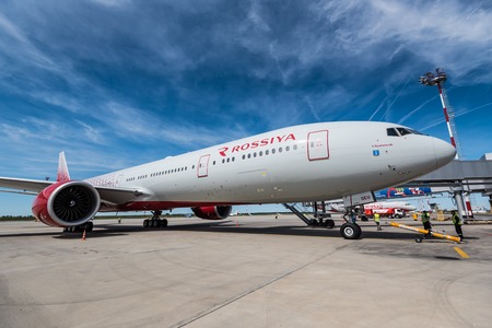 ROSTOV-ON-DON, RUSSIA - 17 JUNE 2018: Boeing 777-300ER of Rossiya airlinesのeditorial素材