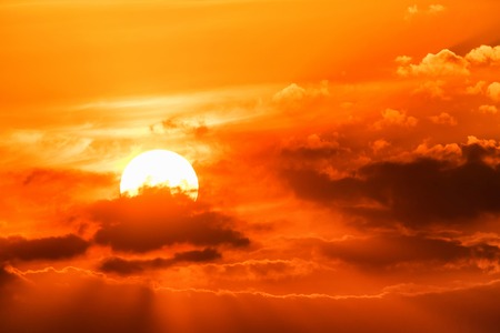 Dramatic sunset sky
