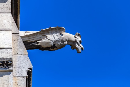 Gargoyle on Sacre-Coeur basilica in Paris, Franceの写真素材