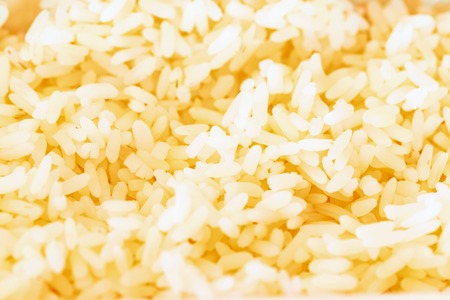 Boiled rice seeds close up for abstract backgroundの写真素材