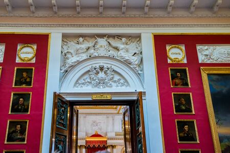 ST.PETERSBURG - 12 JUNE 2015: Entrance to Patriotic war gallery in Hermitageのeditorial素材