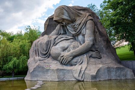 VOLGOGRAD, RUSSIA - 26 MAY 2019: Grieving Mother monument on Mamayev Kurganのeditorial素材