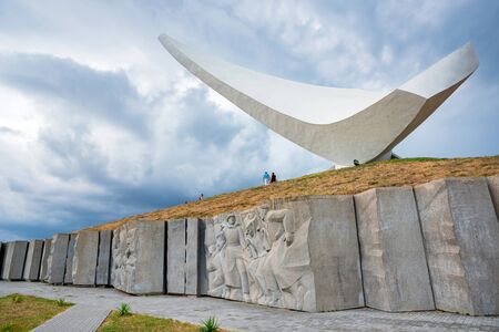 KERCH, RUSSIA - 3 AUGUST 2019: Monument to Kerch-Eltigen operation in Crimea