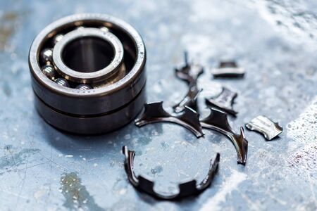 Broken ball bearing in car automatic transmission