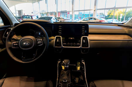 ROSTOV-ON-DON, RUSSIA - CIRCA OCTOBER 2020: Kia Sorento, new popular model