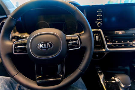 ROSTOV-ON-DON, RUSSIA - CIRCA OCTOBER 2020: Kia Sorento, new popular model