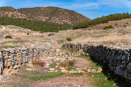 Ruins of the ancient city of Hierapolis in Turkey