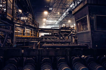 Iron and Steel Factory or Pipe Mill located in Taganrog South of Russiaの写真素材
