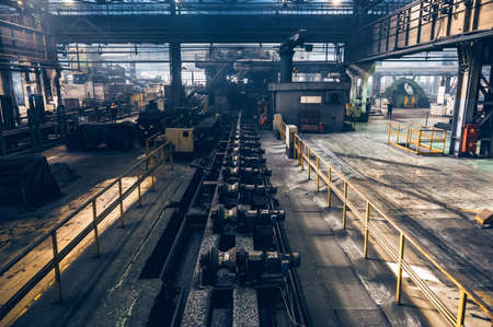 Steel pipe conveyor for transportation of ready production in Steel Pipe Factory