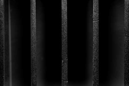 Close-up of industrial realistic gray color aluminum heatsink fins partial focus after industrial CNC routing processing with high contrast abstract light reflectionsの写真素材