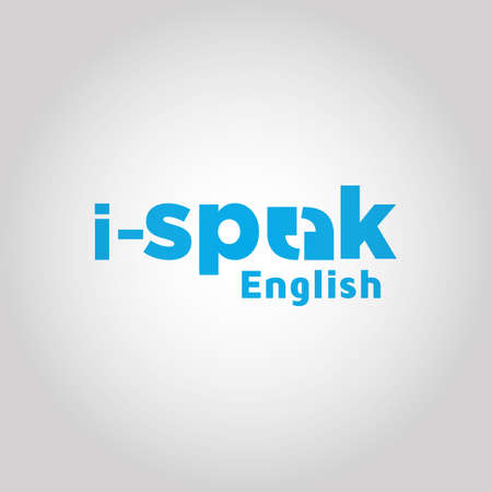 Speaking English vector logo design inspirationのイラスト素材
