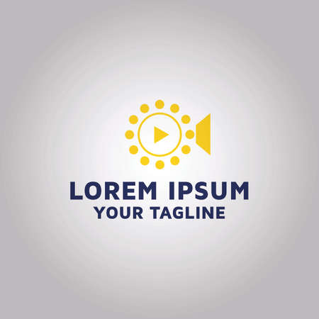 Video icon Logo design idea and inspirationのイラスト素材