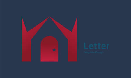 Real estate design template, colorful book icon, custom professional logo designのイラスト素材
