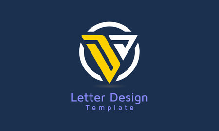 Initial Letter Dd Logo Vector Images, logo template vector icon illustration designのイラスト素材