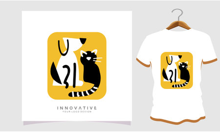 t-shirt with dog, Dog T Shirt Images, Stock Photos and Vectorsのイラスト素材