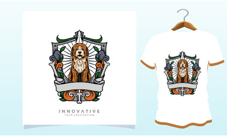 Senior Dog lover t-shirt, , Dog T Shirt Images, Stock Photos and Vectorsのイラスト素材