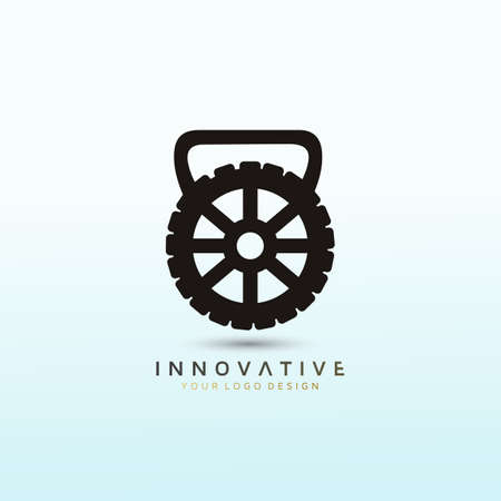 Gear fitness logo design, Gym Logos Design, Workout Logo Ideas For App, Gym Logo Ideas and Fitness Logo Designsのイラスト素材