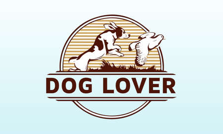 Dog lover vector t-shirt design template, Dog t shirt Vector Graphicsのイラスト素材