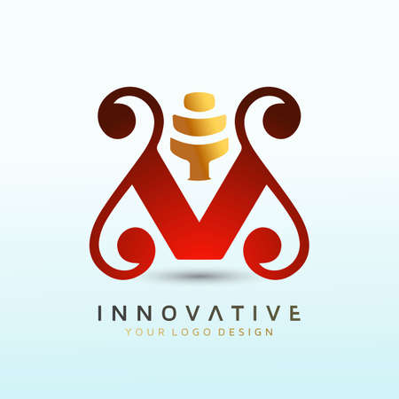 Letter W or Letter V crossfit logo, fitness logo, Dumbbell icon, Gym Fitness Logo Images and Vectors, Stock Photosのイラスト素材