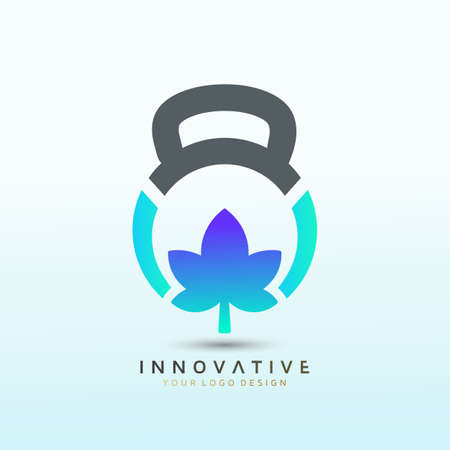 Yoga crossfit logo, fitness logo, Dumbbell icon, Gym Fitness Logo Images and Vectors, Stock Photosのイラスト素材