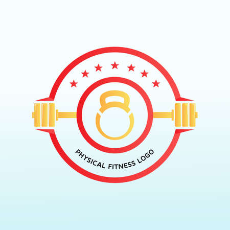 Vector gym template crossfit logo, fitness logo, Dumbbell icon, Gym Fitness Logo Images and Vectors, Stock Photosのイラスト素材