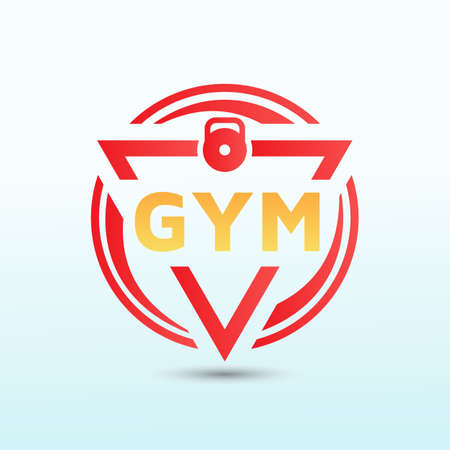 Gym vector template crossfit logo, fitness logo, Dumbbell icon, Gym Fitness Logo Images and Vectors, Stock Photosのイラスト素材