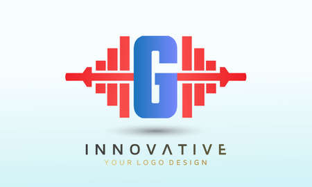 Letter G crossfit logo, fitness logo, Dumbbell icon, Gym Fitness Logo Images and Vectors, Stock Photosのイラスト素材