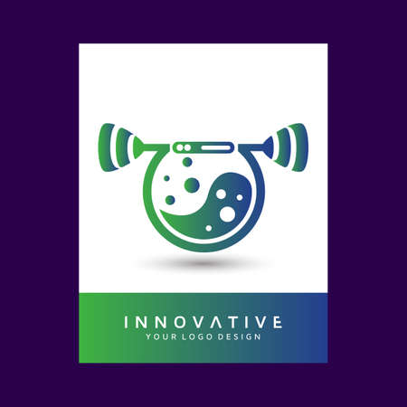 laundry services for clients of fitness gyms logo design . Modern vector logo design template design.のイラスト素材