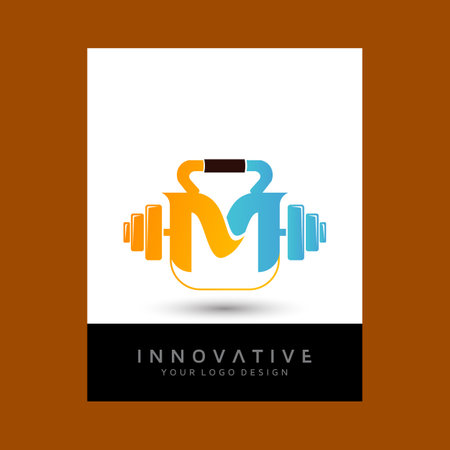 Financial logo design . Modern vector logo design template design. gym and fitness stock.のイラスト素材