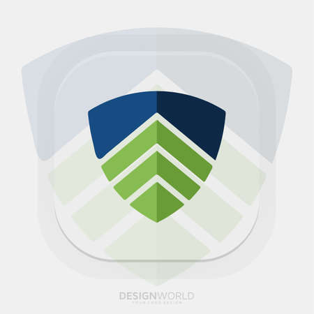 smart home networking commercial Connected Technology systems for homes vector logo design idea.のイラスト素材