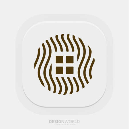 wood buildings, real estate vector logo design idea.のイラスト素材