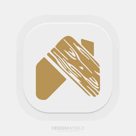 wood buildings, real estate vector logo design idea.のイラスト素材