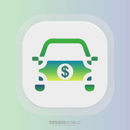 cars for cash vector logo design idea.のイラスト素材