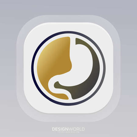gastroenterologist vector logo design idea.のイラスト素材