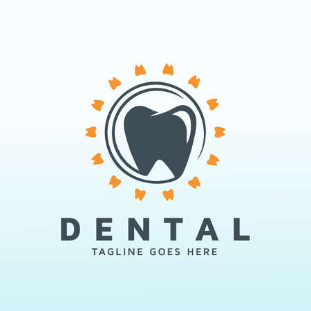 Sunrise Dental office logo design ideasのイラスト素材
