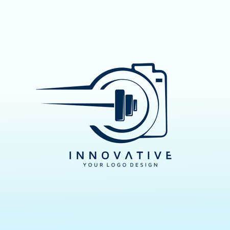 Media Photography fitness logo designのイラスト素材