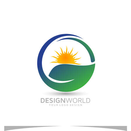 Sustainable Energy vector logo design templateのイラスト素材