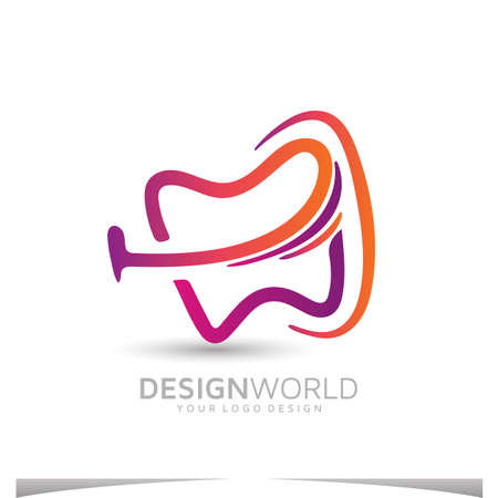 Dental office vector logo design templateのイラスト素材