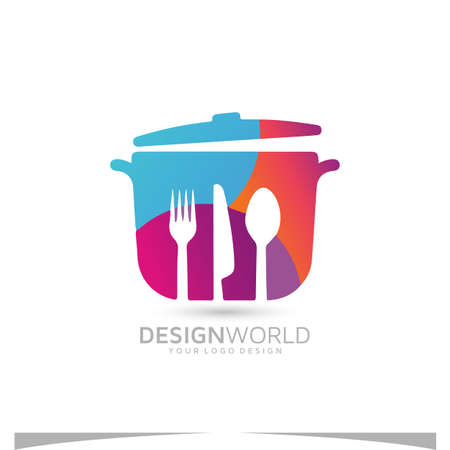 Community Kitchen vector logo design templateのイラスト素材