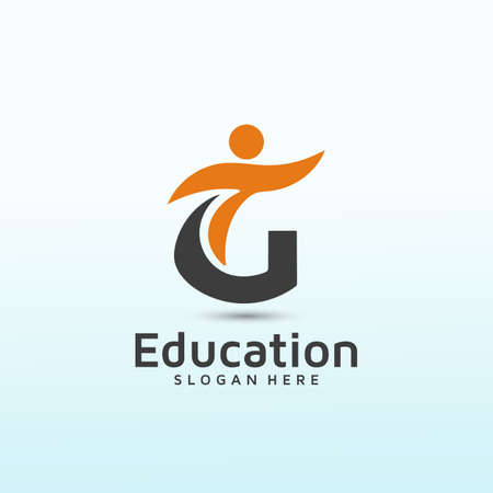 Graduate School of Education vector logo designのイラスト素材