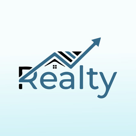 Real Estate Land Developing company realty logoのイラスト素材