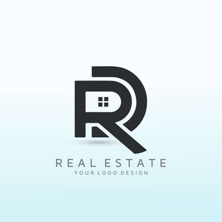 Real Estate Agent Logo to Attract Sophisticated Clientele letter RDのイラスト素材