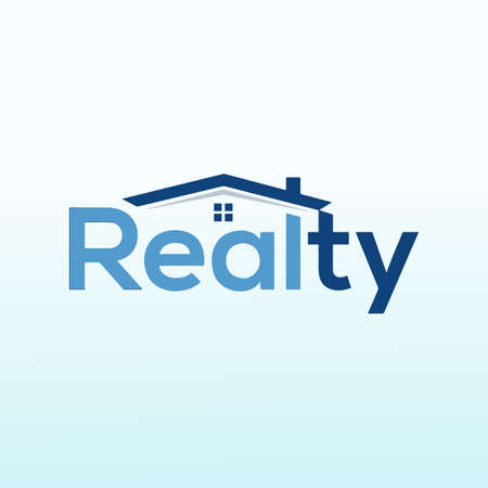 Real Estate Land Developing company realty logoのイラスト素材