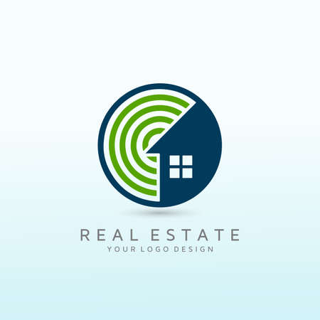 a simple, outdoorsy, memorable logo for a vacant land buying and selling treeのイラスト素材