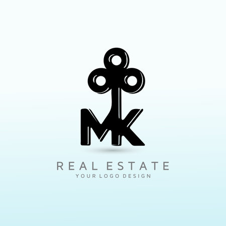 Real Estate Team making MAJOR impacts logo letter MKのイラスト素材
